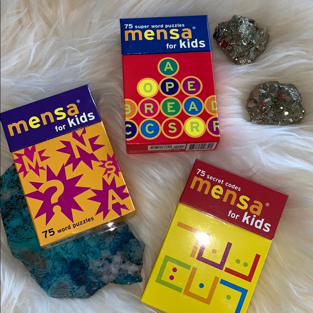 SALE!!! Mensa for gifted kids challenging puzzles.  3